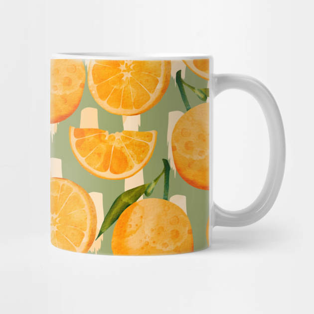 Orange pattern by MutchiDesign